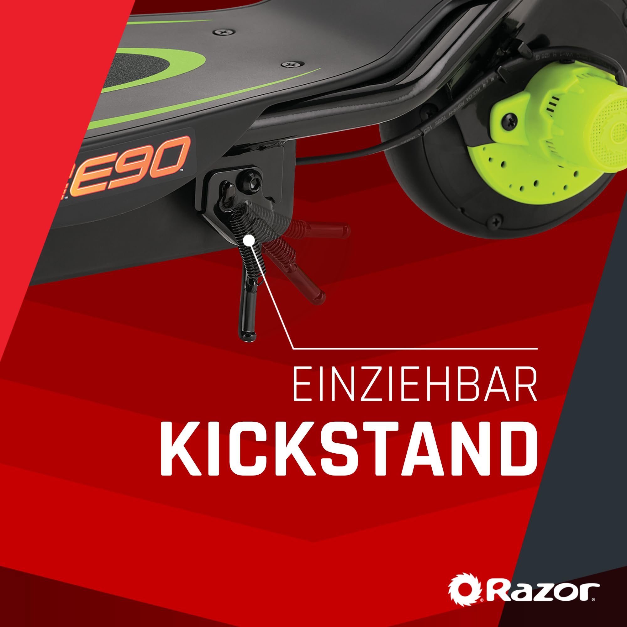 Razor PowerCore E90 Electric Scooter for Kids 8+ with 10 mph Max Speed & 60 Minute Ride Time, Up to 10 Mile Range,12V Battery