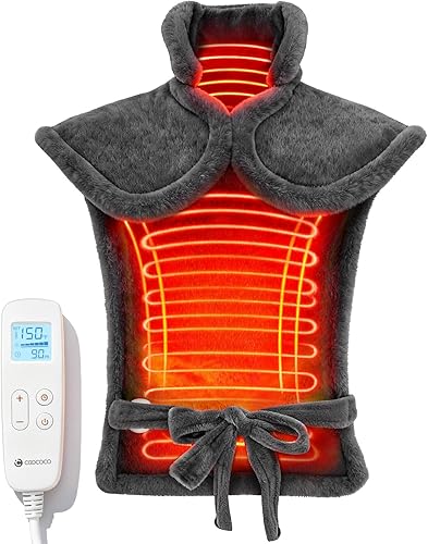 CooCoCo Almohadilla térmica aprobada por la HSA para aliviar el dolor de espalda, solo artículos elegibles por la FSA, almohadilla térmica eléctrica