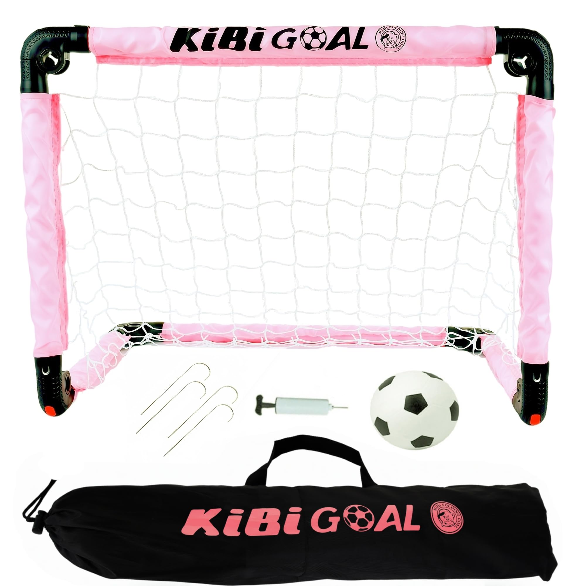 KiBiGOAL Fussballtor Kinder Fußballtor Indoor Faltbares Fussballtor 60x45cm/90x60cm/115x80cm Klappbar Fußballtor Mini- Fussballtore für Garten Kinder - Kleines Fussballtor für Indoor und Outdoor