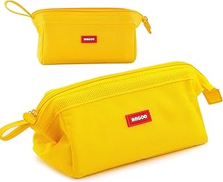 large pencil case boys pencil case for girls pencil case for women aesthetic stationary pencil case for secondary school girls small pencil case large capacity personalised pencil cases big(Yellow)