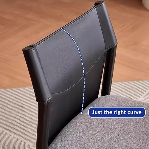 Miniatura 6 de Dining Chairs with backrest, Upholstered Kitchen Chair, Vintage Country Dining Chairs Set Wood Kitchen Chair, Armrests Optional(with armrests,4PCS)