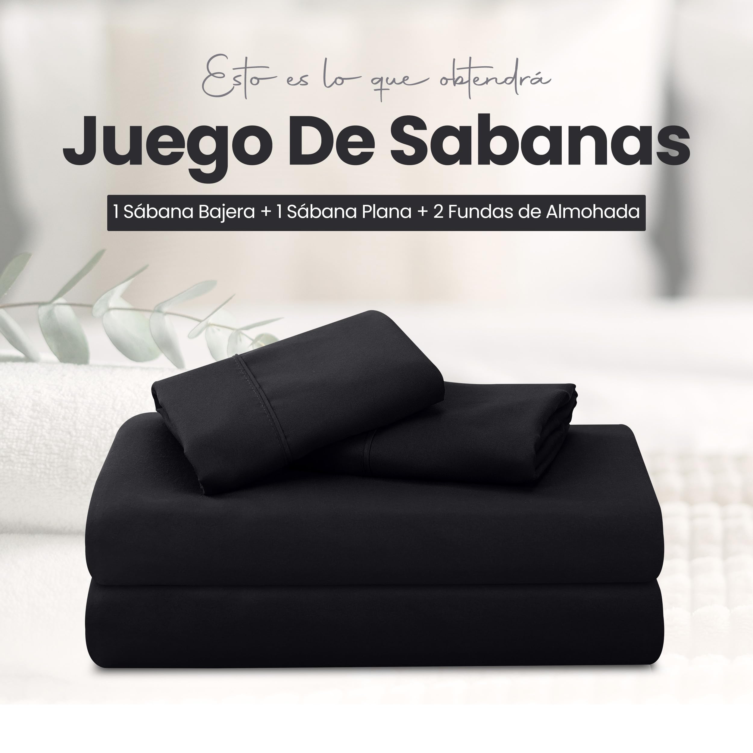Utopia Bedding Juego de Sabanas 4 Piezas 135x190 - Poliéster Microfibra Cepillada - Oeko-Tex Certificado - Sábana Bajera, Sábana Plana y 2 Fundas de Almohada 50x75 (Cama 135, Gris) — view 52