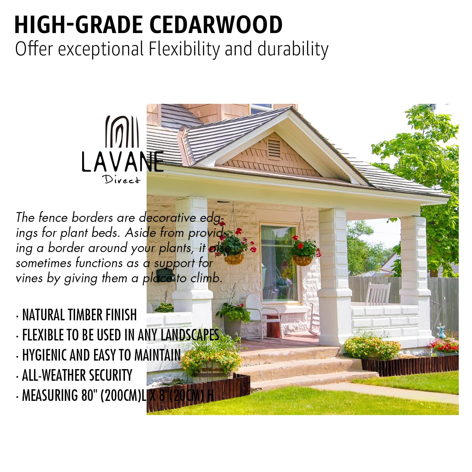 Clôture Jardin Clôture En Bois Courte Jardin Clôture Darbre - France