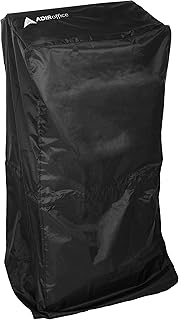 AdirOffice Protective Cover for Podiums, Lecterns and Pulpit Water-Resistant PVC-Coated Polyester Cover for Standard Size Podium Stand, Teacher Easel, Standing Desk Shelf (Black) (Pouch Included)