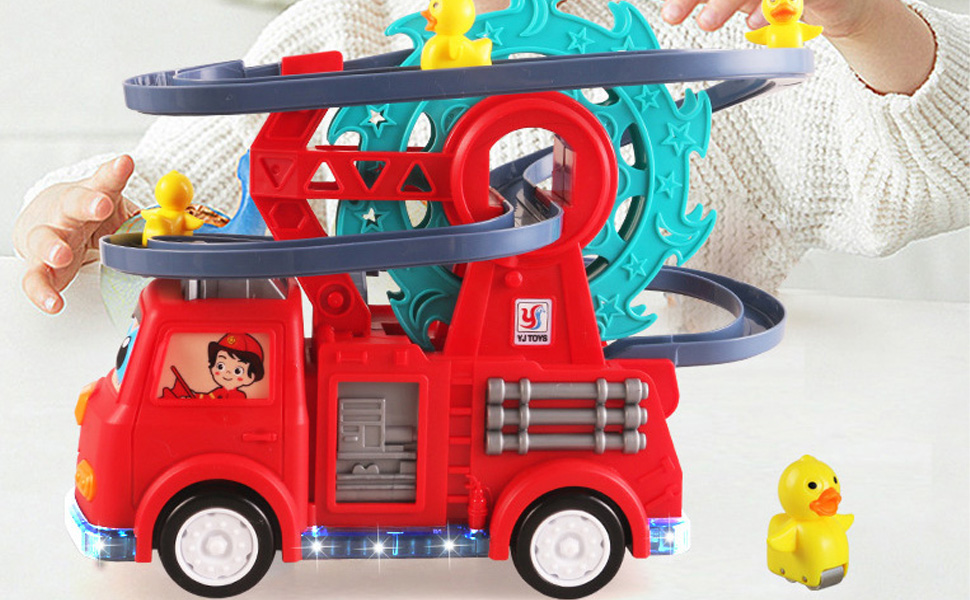 Amazon.com: NEXTAKE 2-in-1 Fire Engine Slide Toy for Kids