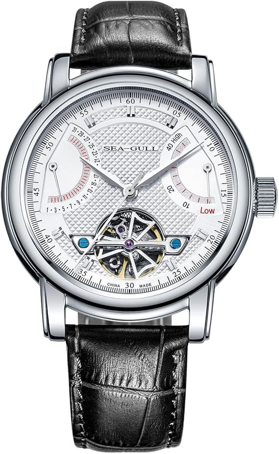 Orologio Carica Manuale Infije Tourbillon con Cinturino in Pelle