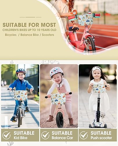 Miniatura 3 de ANZOME Cesta de bicicleta para niñas, accesorio de decoración de bicicleta delantera para niñas y niños, regalo para la mayoría de bicicletas