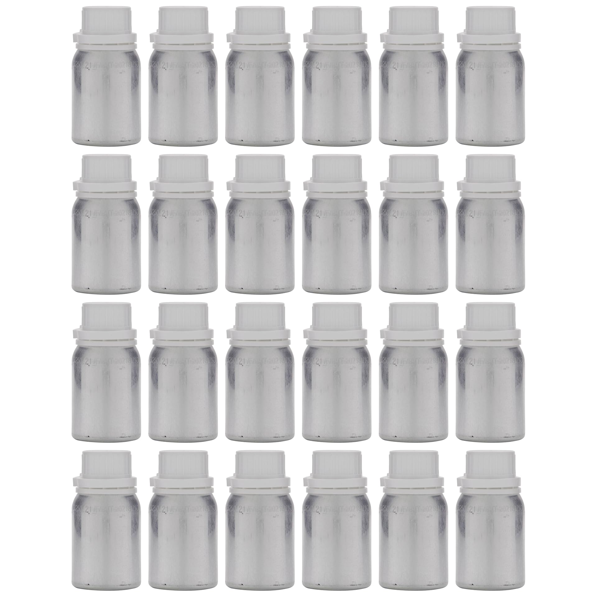Juego de 24 botellas de aluminio de 125 ml con tapón de rosca, resistentes a la luz y al frío para líquidos sensibles