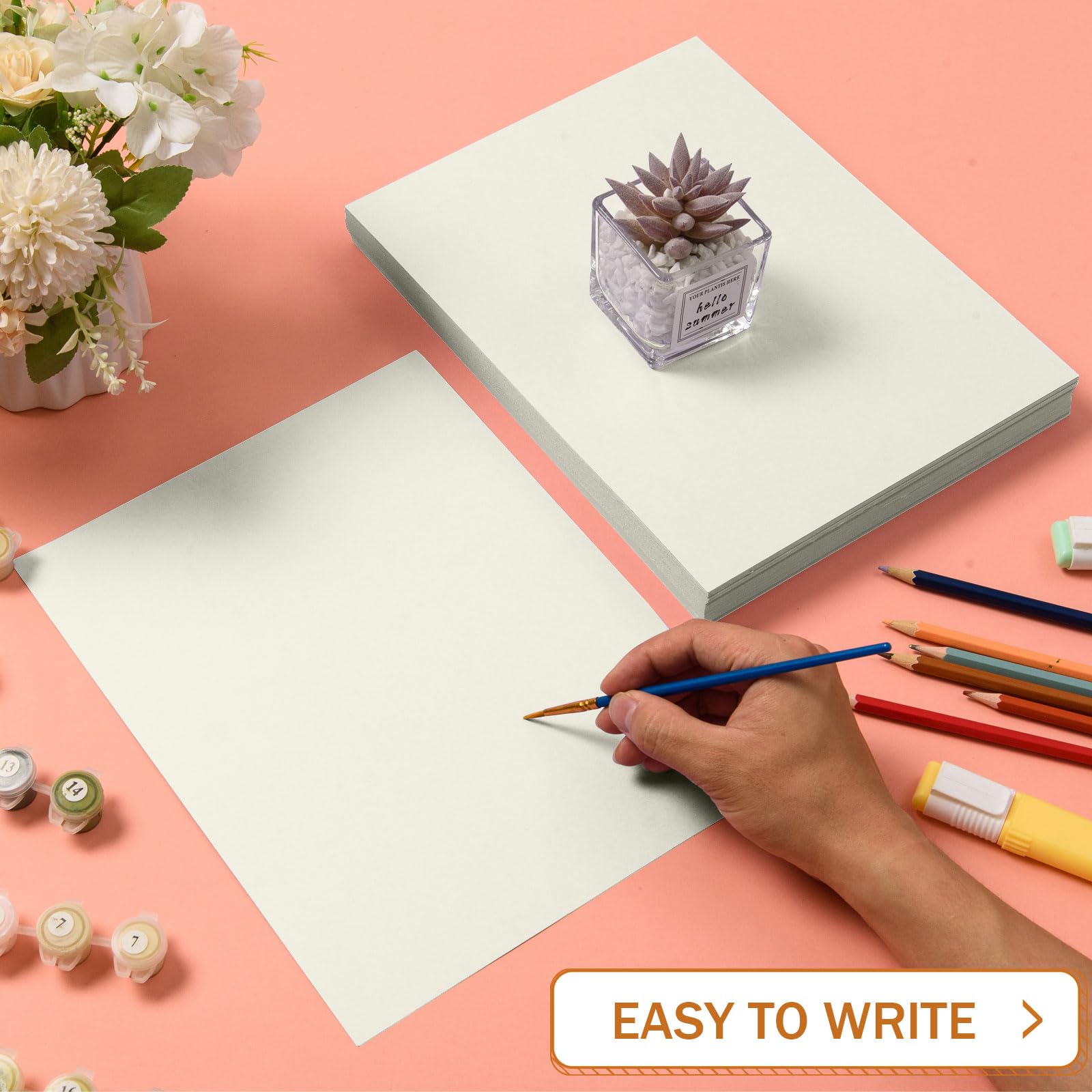 Quartz Top Vanity 100 Sheets Cream Cardstock 8.5x11 - 65lb Ivory Printer  Paper For DIY Cards, Wedding Invitations \u0026 Crafts Matte Finish Paper, image size:1600x1600