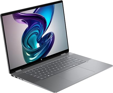 HP OmniBook X Flip 2-in-1 Copilot+ Laptop, AMD Ryzen AI 7-350, 24 GB LPDDR5x RAM, 1 TB PCIe SSD, 16 2K (1920x1200) Touchscreen, AMD Radeon 860M, Backlit Keyboard, W11 Home, Meteor Silver