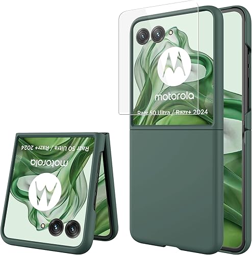 Vista 205 de Miimall Funda delgada para Galaxy Flip 7 con protector de pantalla integrado, grado militar, a prueba de golpes, a prueba de caídas, antiarañazos