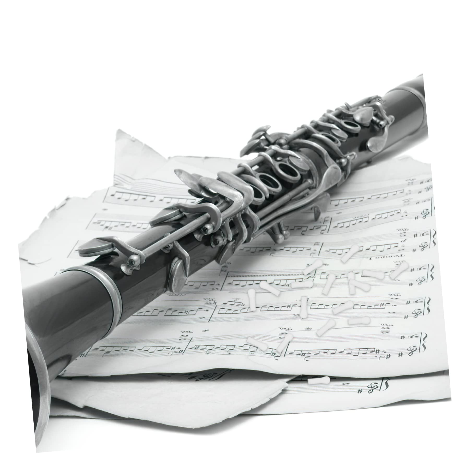 BESTonZON Clarinet Repair Parts Set 20pcs Key Rods Woodwind Repair Clarinet Accessories Musical Instrument Adjustment Tools