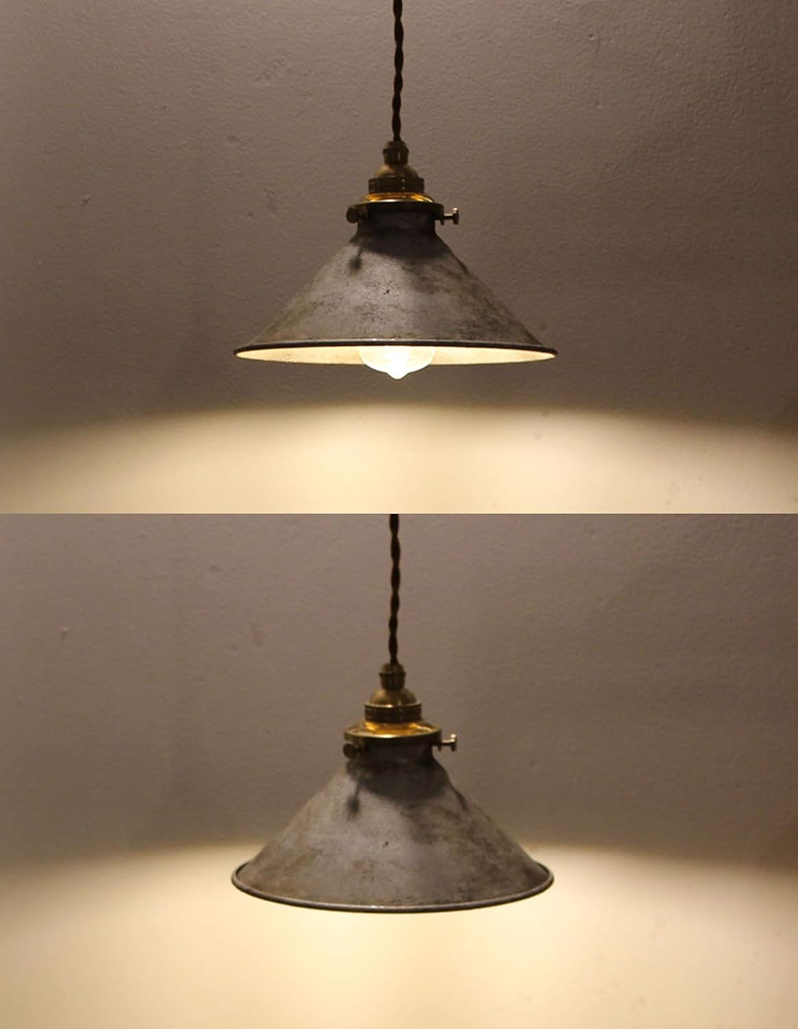 L-Type Track Lighting Pendants Restaurant Chandelier Hand-Made Silver Lampshade with Brass E14 Socket Lightolier Compatible Track Light 3.2 ft Industrial Customizable Rustic Cottage Style
