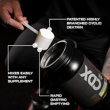 HOSSTILE CDX Cluster Dextrin Powder - Highly Branched Cyclic Dextrin HBCD Carb Powder, Carb Supplement for Intra Workout Carbs & Post Workout, Mixed Berry, 40 Servings