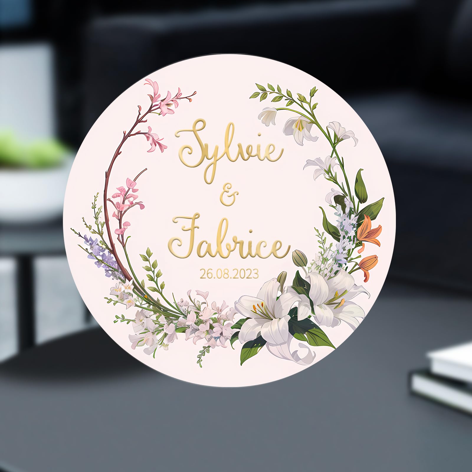 Jishiletao Custom Stickers for Business Logo Personalized Name Label Waterproof Customized Thank You Sticker Wedding Favor Labels with Your Design Image Photo Text or Logo (Vinyl-Foil)