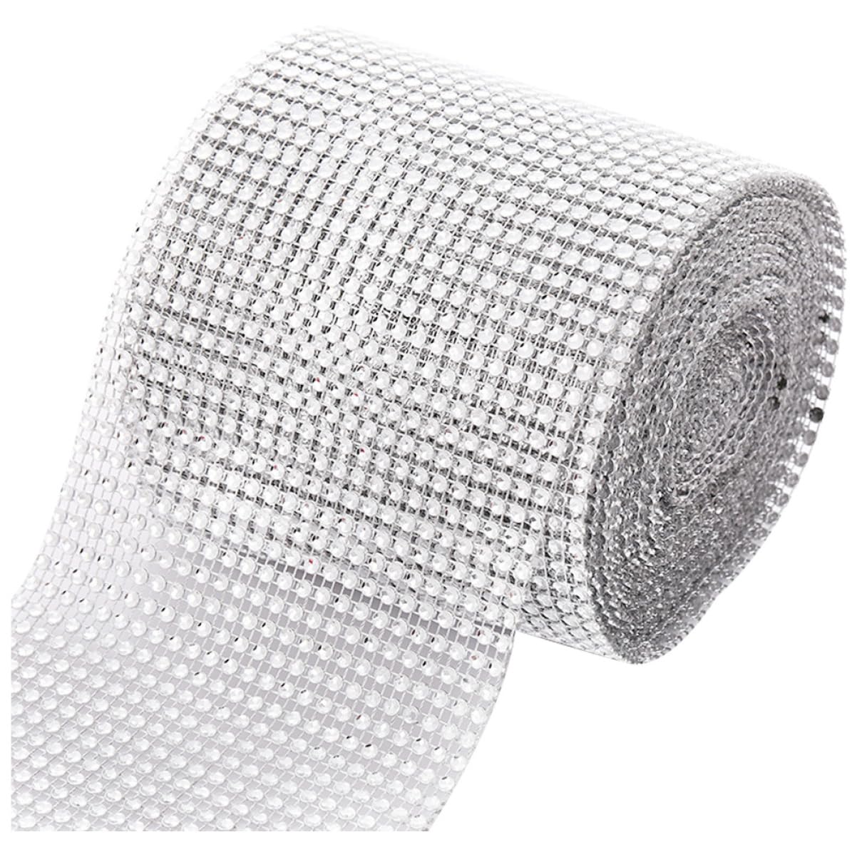 Amosfun 3 Rouleaux ruban strass décoratif accessoire bricolage decoration noel Ceinture ruban pour voiture de mariage etiquette autocollante Accessoires de costumes bordure en strass