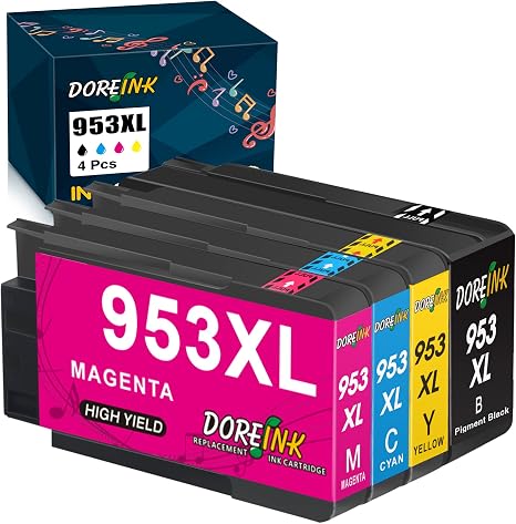 Cartucce 953XL Multipack Compatibili Per HP Officejet Pro 7720, 7730, 7740, 8710 - 4 Pezzi