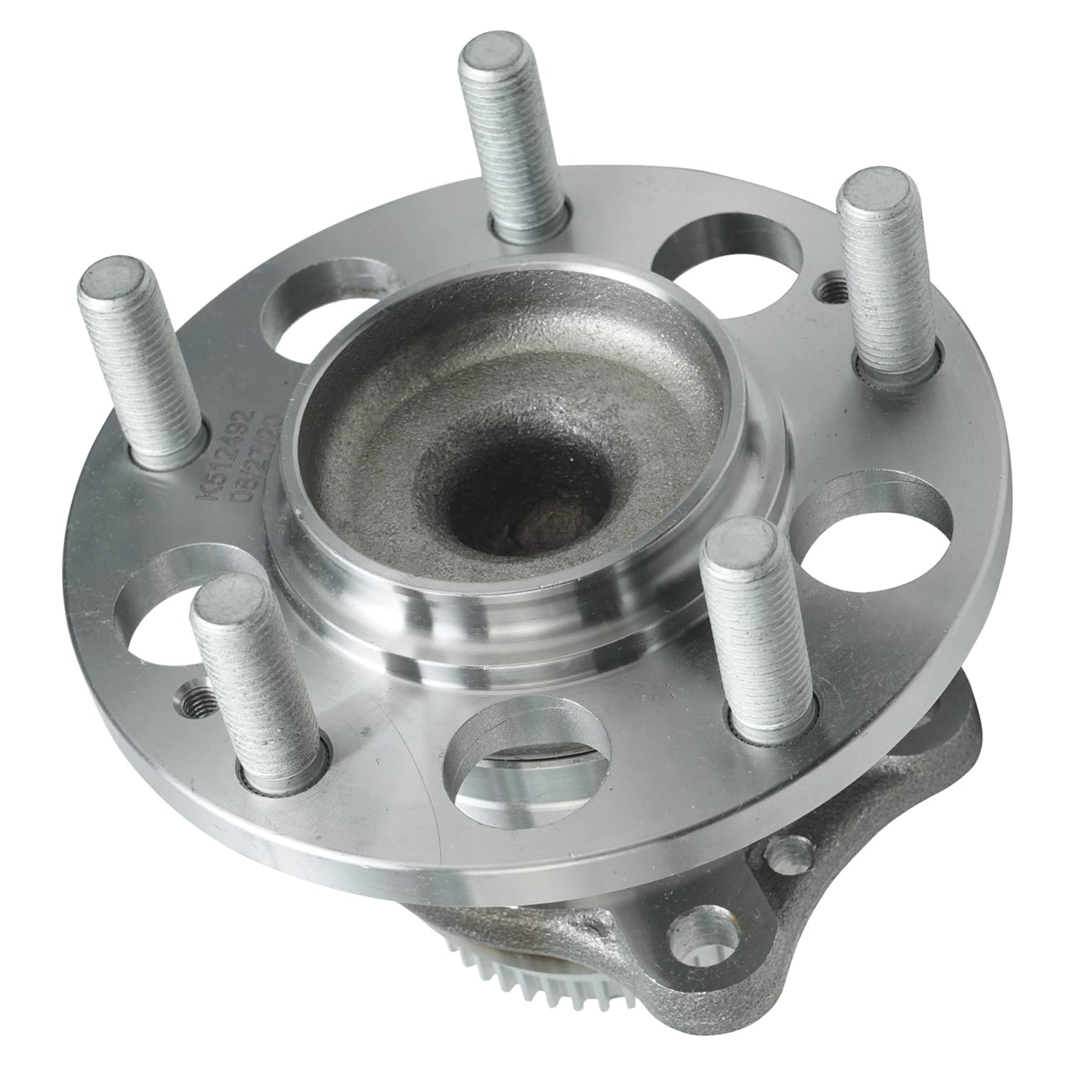 Detroit Axle - Pair Rear Wheel Bearing and Hub Assembly for 11-16 Hyundai Elantra, 13-17 Elantra GT, 13-14 Elantra Coupe, 12-17 Veloster, 14-18 Kia Forte Forte5, 14-16 Forte Koup 5 Lugs w/ABS 512492