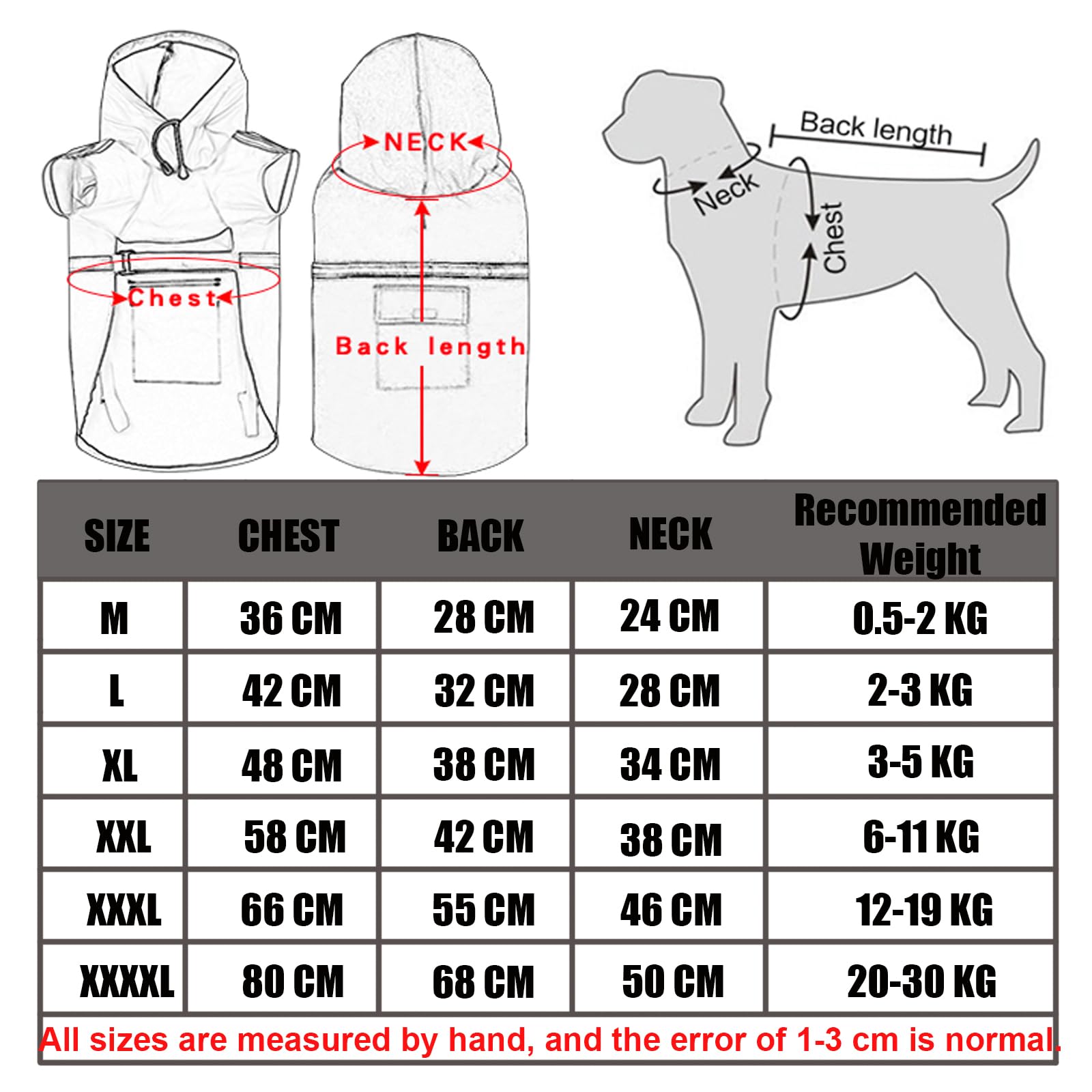 Impermeabile per Cani Riflettente Cappotto Cane Impermeabile con Cappuccio Giacca per la Pioggia Cane di Taglia Piccola per Escursionismo
