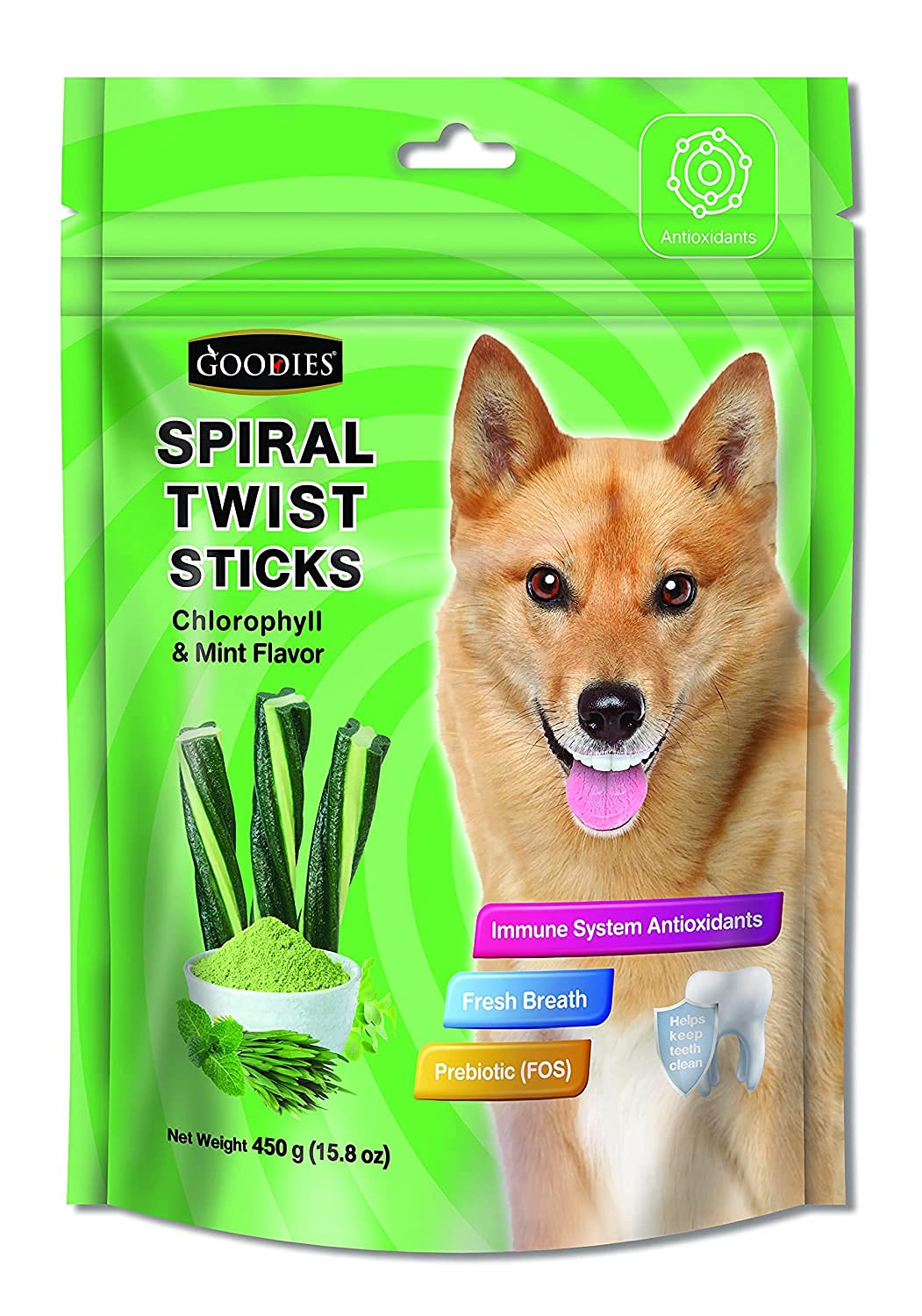Petlicious & More Goodies Spira Twist Sticks Chlorophyll & Mint Flavor 450 Gm (Pack of One) (B0937F8F5T) Amazon Price History, Amazon Price Tracker