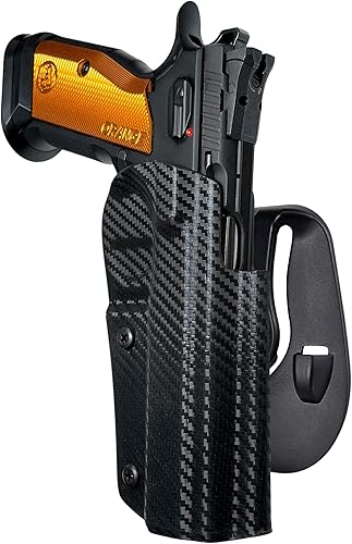 Black Scorpion Gear OWB Kydex Paddle Holster se adapta a CZ Tactical Sport Naranja