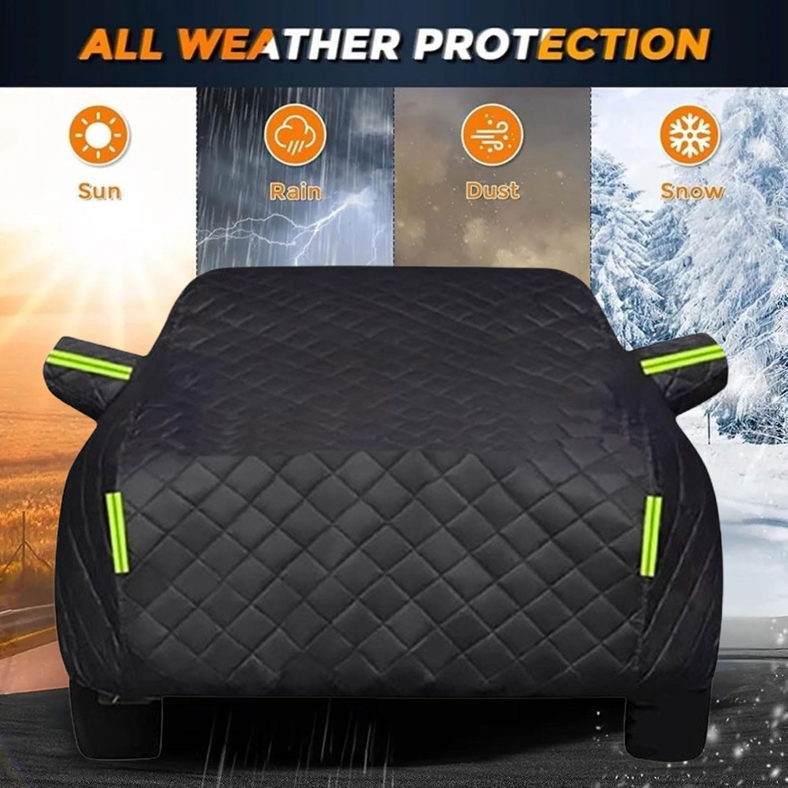 Bâche Voiture Anti-grêle pour DS DS4(2021-2025)– Housse Voiture Extérieure Coton Rembourré Épais, Étanche sur Mesure – Protection Contre Grêle Neige Gel UV