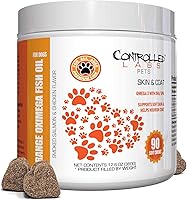 Vista 1 de Controlled Labs Pets Aceite de pescado naranja oximega (90 masticables suaves) Aceite de pescado nórdico para perros para todas las edades