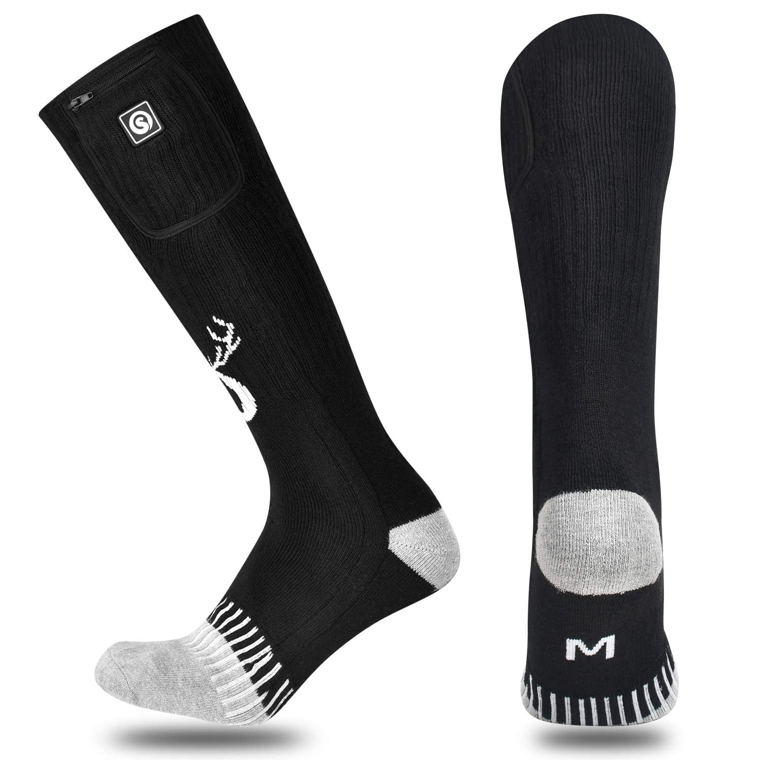 Chaussettes Chauffantes pour Hoes et Fees, Rechargeables 2200Ah