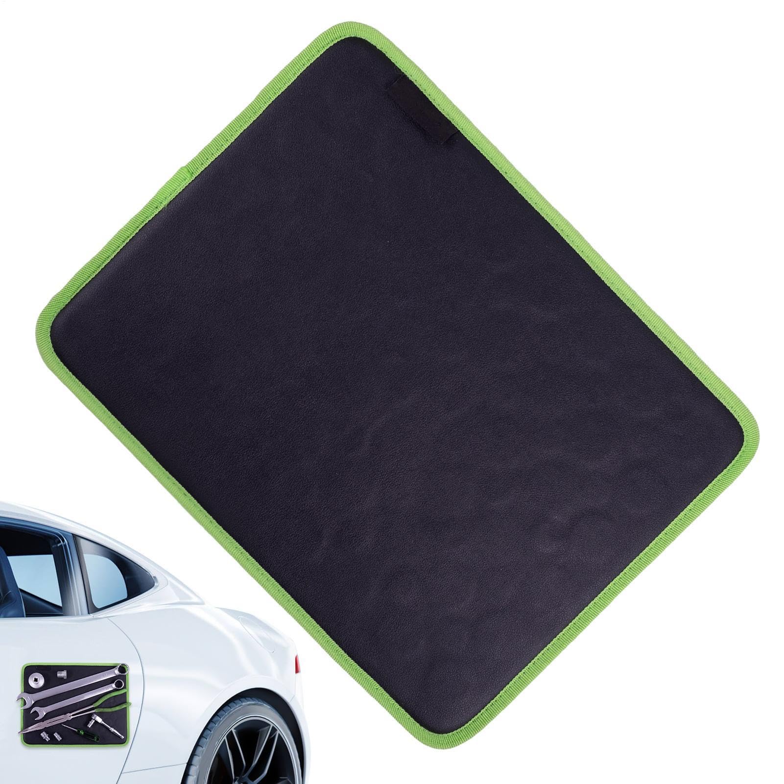 Vassoio magnetico per attrezzi, design flessibile e flessibile, tappetino | in pelle PVC resistente, presa sicura per supporti hardware, soluzione portatile per il piano di lavoro, per