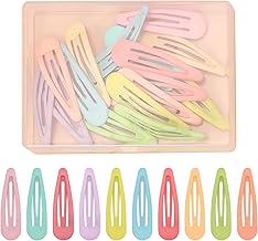 30 Pieces Baby Girl Hair Clips, Girls Hair Clips, Girls Hair Clips, 5 cm Metal Hair Clips for Girl Women Children (Macaron Color)