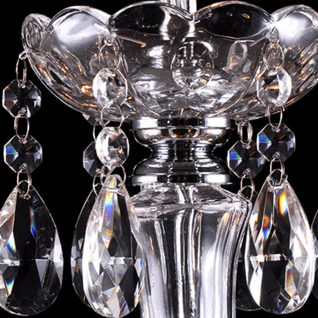 Rеvіеw Dіѕсоunt Ambienceo Clear Crystal Chandelier 6 Candle Lights Ceiling Lighting Fixture Pendant Romantic Lamp