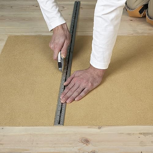 Miniatura 6 de XW Cuchillo utilitario para paneles de yeso de hoja fija, cortador resistente no retráctil con hoja de gancho para techos, 10 cuchillas adicionales