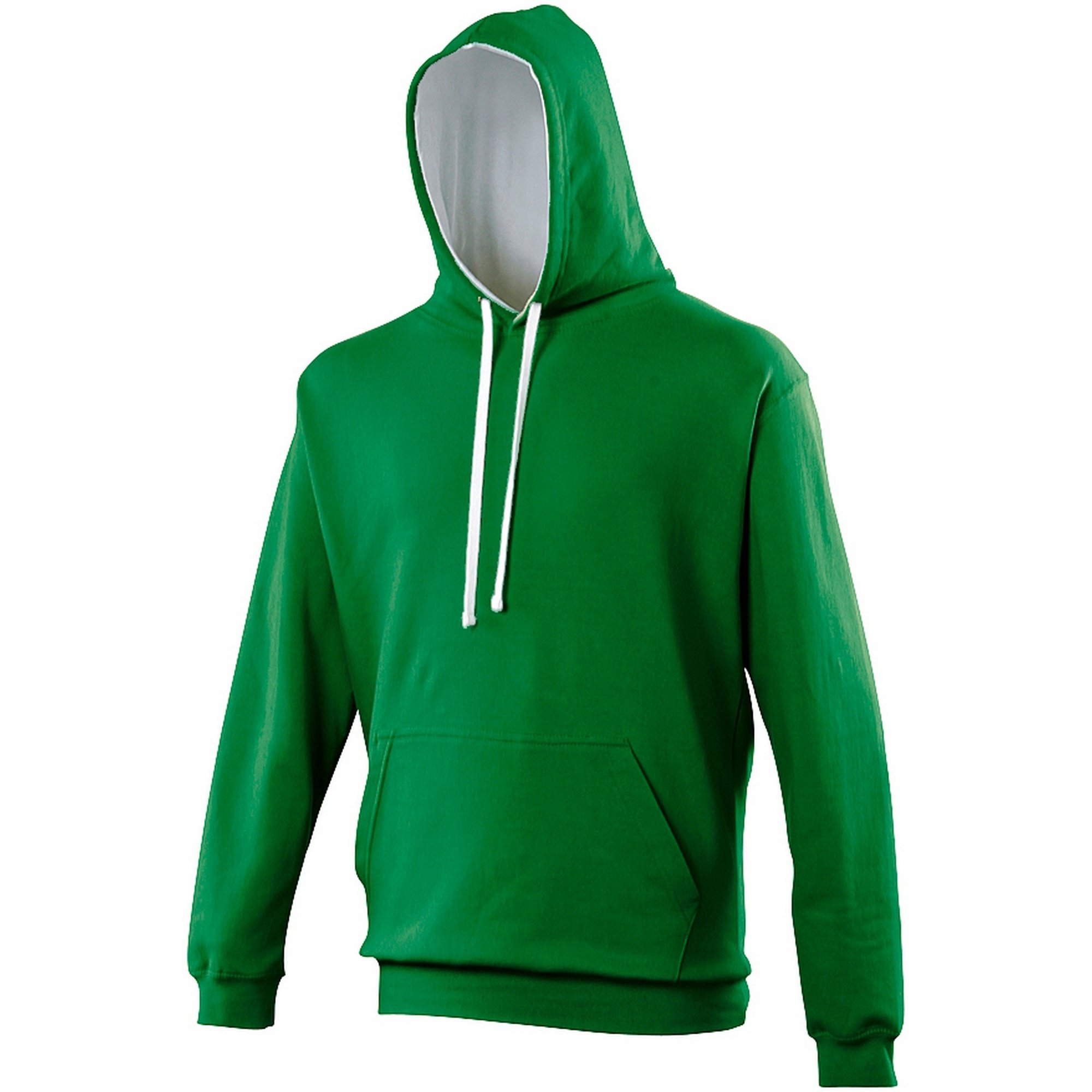 AWDis Men's Varsity Hoodie, Multicoloured (Jet Black/Sapphire), Medium