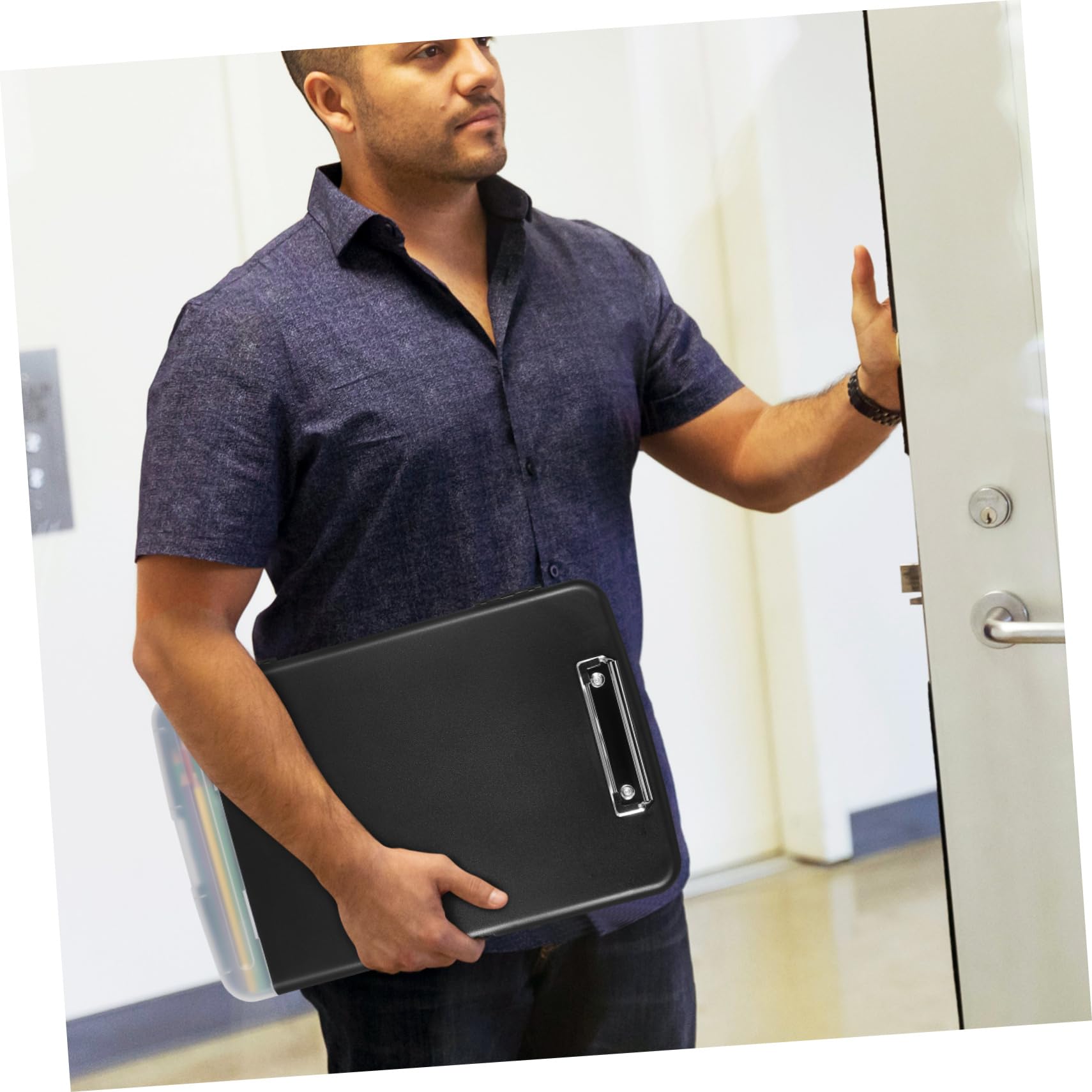 Portable Klemmbrett Mit Stifthalter Und Aufbewahrung Praktischer Organizer Für Und Büromaterialien Leicht Und Funktional Zur Dokumentenlagerung