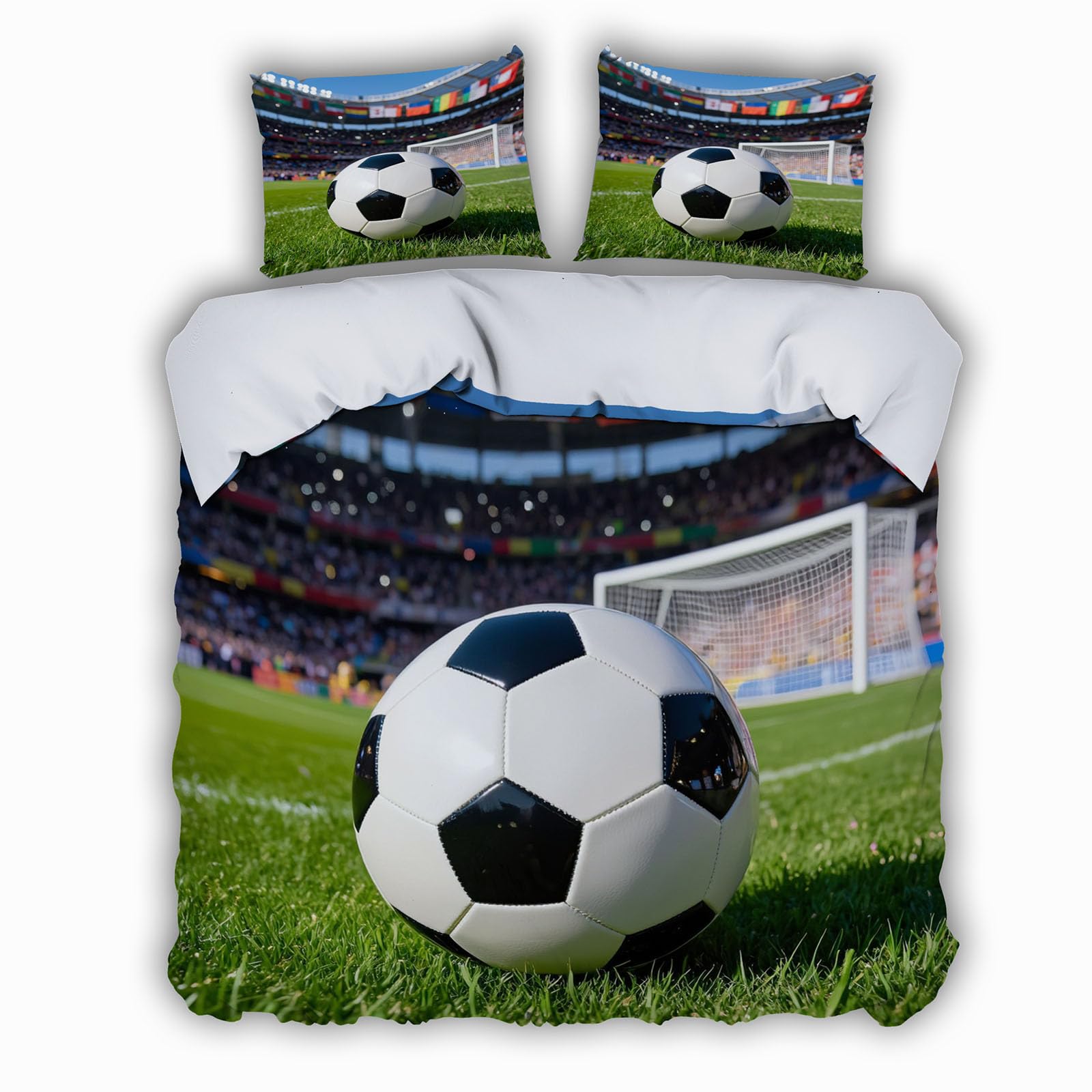 Parure de lit de sport football 3D pour transformer la chambre des enfants passionnés