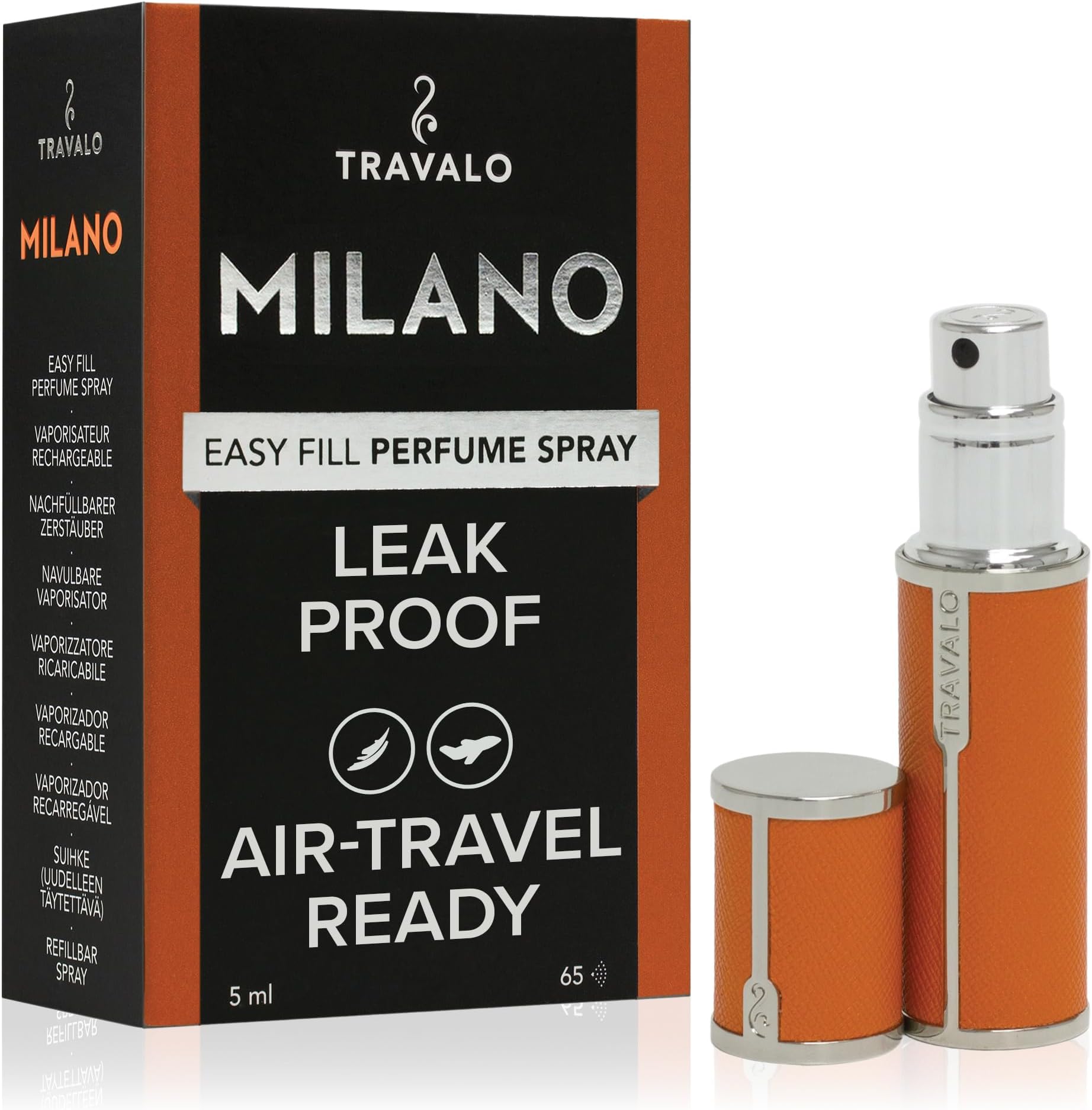 Milano HD Elegance Refill Perfume Spray, Orange