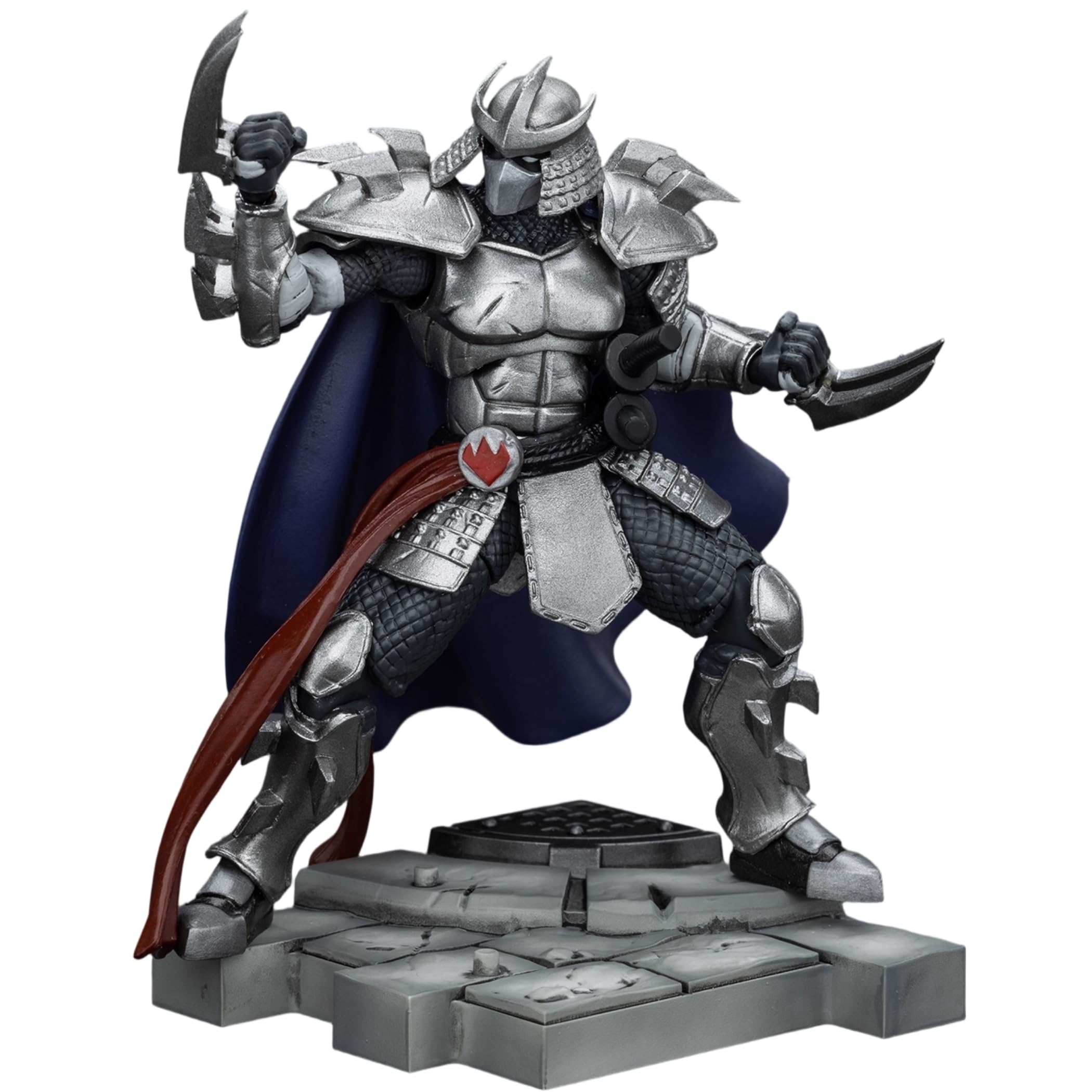 JOYTOY TMNT-Shredder 1/18 Action Figures Shredder Character Figure Detachable Weapons Poseable Joints 4.3Inch Collectible Model Birthday Gift Movie Collectors