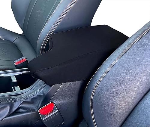 Car Console Covers Plus Fabricado en Estados Unidos diseñado para Ford Ranger 2019-2023 de neopreno con costura Accent Auto Reposabrazos protector