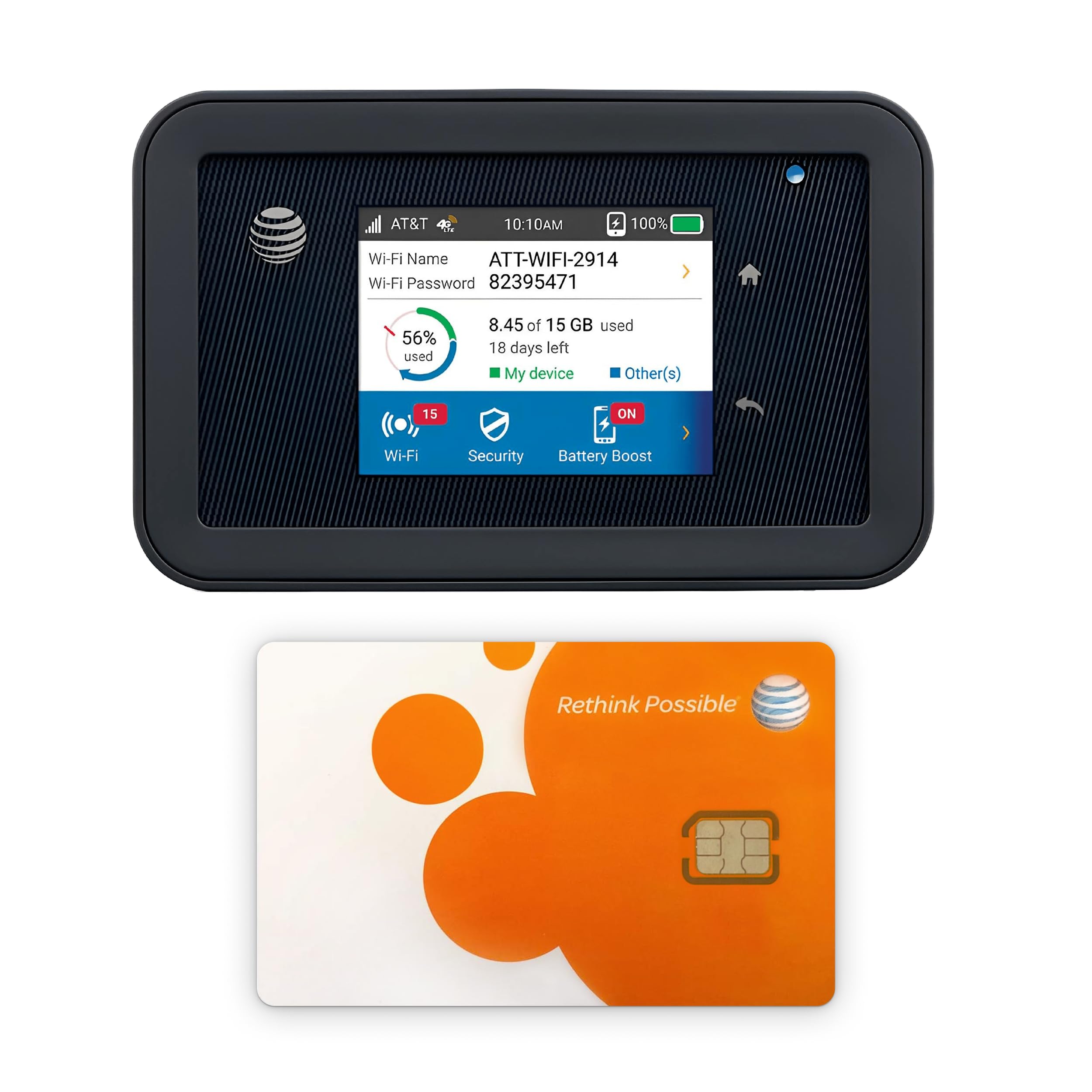 AT&T Unite Explore AC815S, Unlocked Rugged 4G LTE Mobile Hotspot, Up to 450 Mbps, IP65 Water & Dust Resistant, 22hr Battery, Dual-Band WiFi (15 Devices), Travel WiFi, EVDO-LINK Bundle (Budget)-image-31
