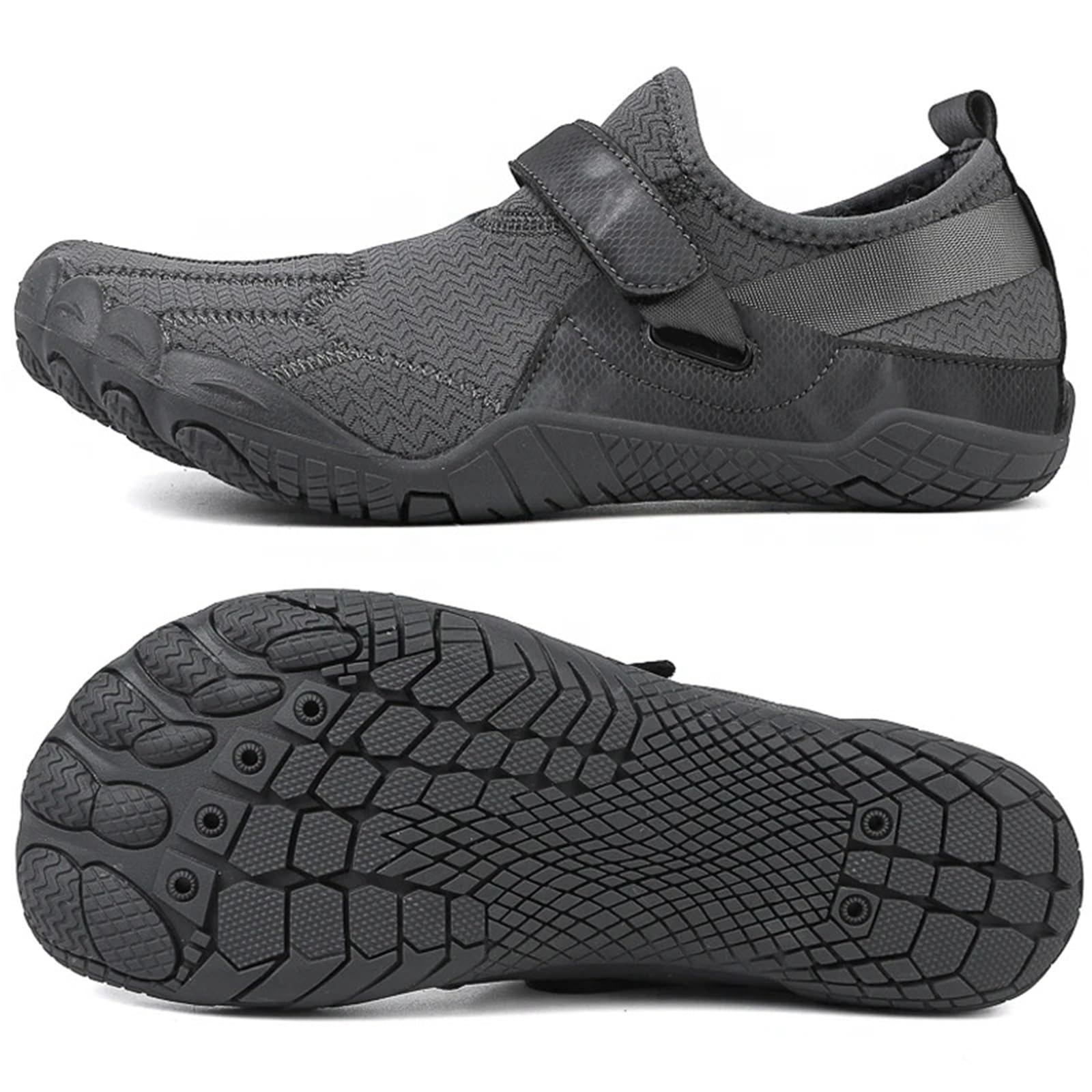 Wasserschuhe Sommer-Wasserschuhe, Wasserschuhe for Damen, Barfußschuhe, Strandschuhe, schnell trocknende Wasserschuhe, Pool, Strand, Surfen, Spaziergang, Wasser-Yoga Für Surfen, Tauchen(Gray,40)