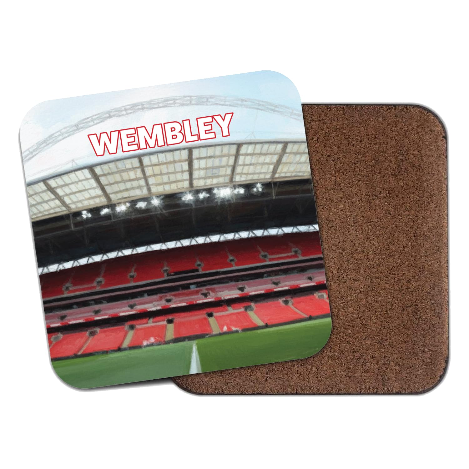 Willow Gifts Wembley Stadium Coaster Football Ground Cork Backed Memorabilia Gift for Soccer Fans Footie Lovers Sports Collector