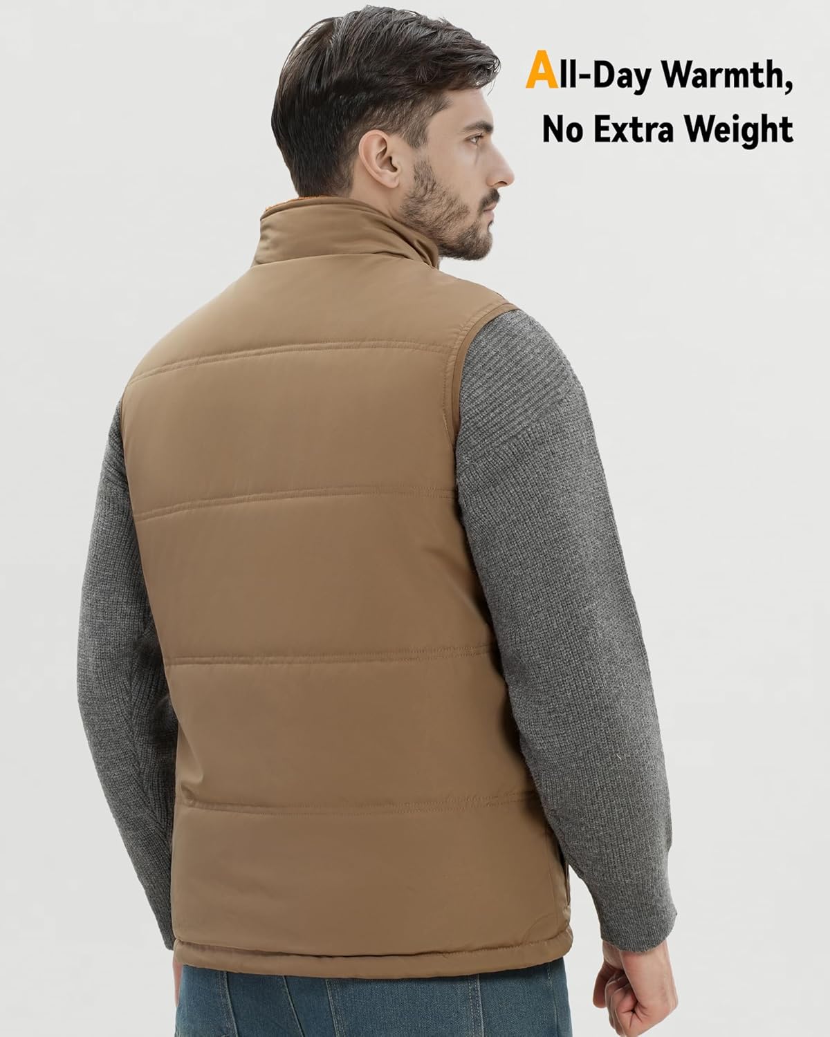 Wulcea Graphene Heated Vest Fleece For Men 7.4V Fast Charge Large Capacity Battery - Image 6