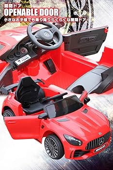 子供用 電動自動車 メルセデス・ベンツ AMG GT 赤 Amazon.co.jp: 電動乗用カー メルセデスベンツ AMG GT-R 赤 BBH