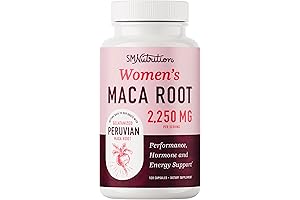 Womens Sexual Health Enhancer: Organic Maca Root Capsules Fueled for Energy and Hormone Balance