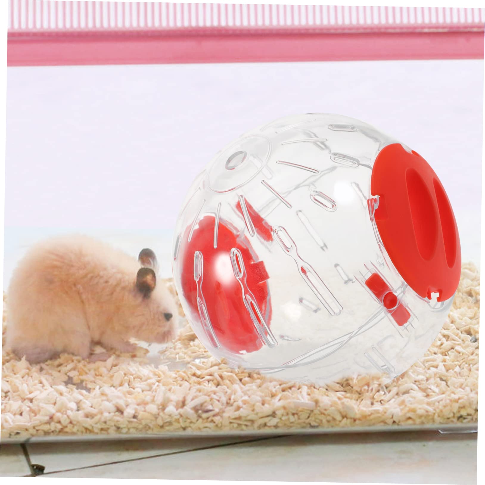 Hamster-Laufball – Transparent, Hellgrün, 12x12 Cm, Aus ABS – Für Hamster, Meerschweinchen & Kleine Nager