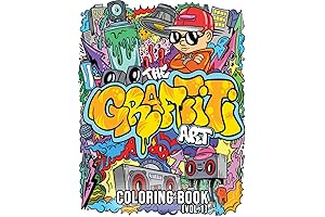 Cool Graffiti Art Coloring Book for Street Art Enthusiasts