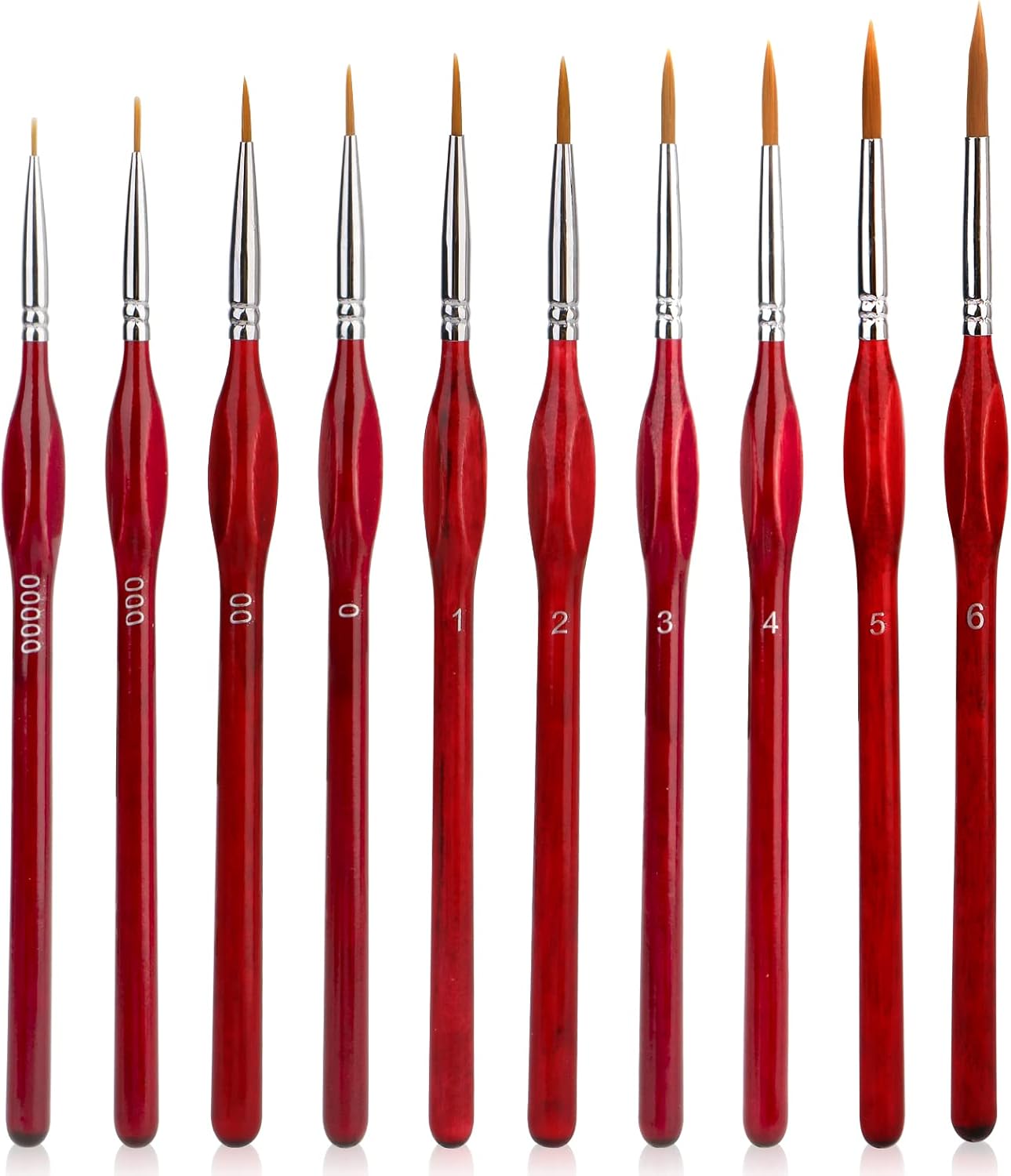 Yoseng 10 Pieces Fine Detail Paint Brush Miniature Painting