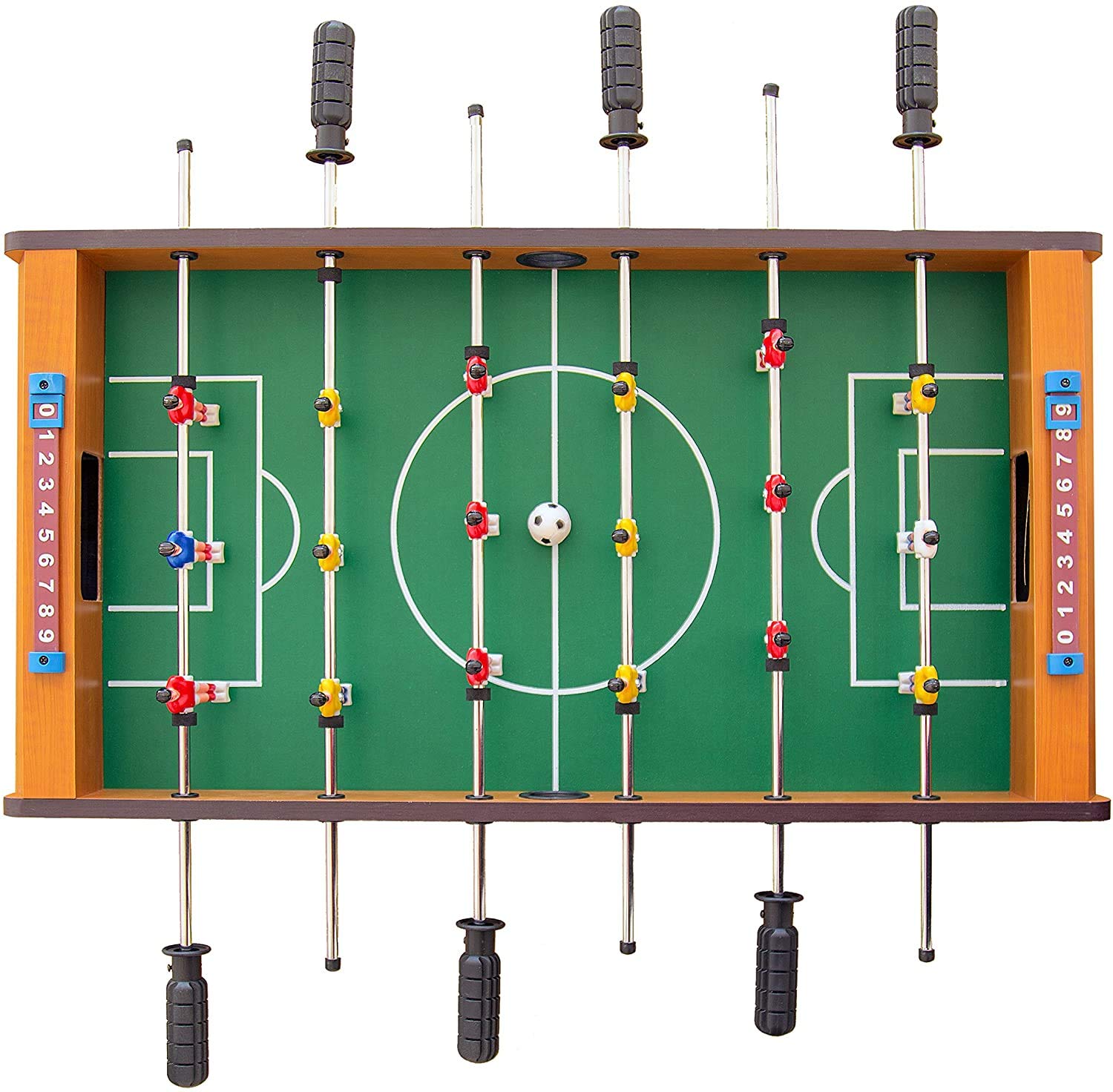 Magicwand® Portable 6 Rod Foosball Soccer Game Table Set for Kids【X-Large】【Pack of 1】【Brown】 - Image 3 thumbnail