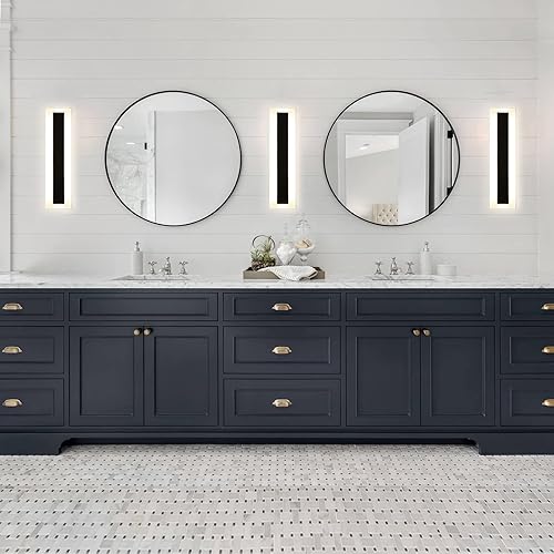 Miniatura 7 de LamQee Lámpara de pared moderna para exteriores para casa, luces lineales de porche y patio, lámpara LED de montaje en pared, lámpara de montaje en