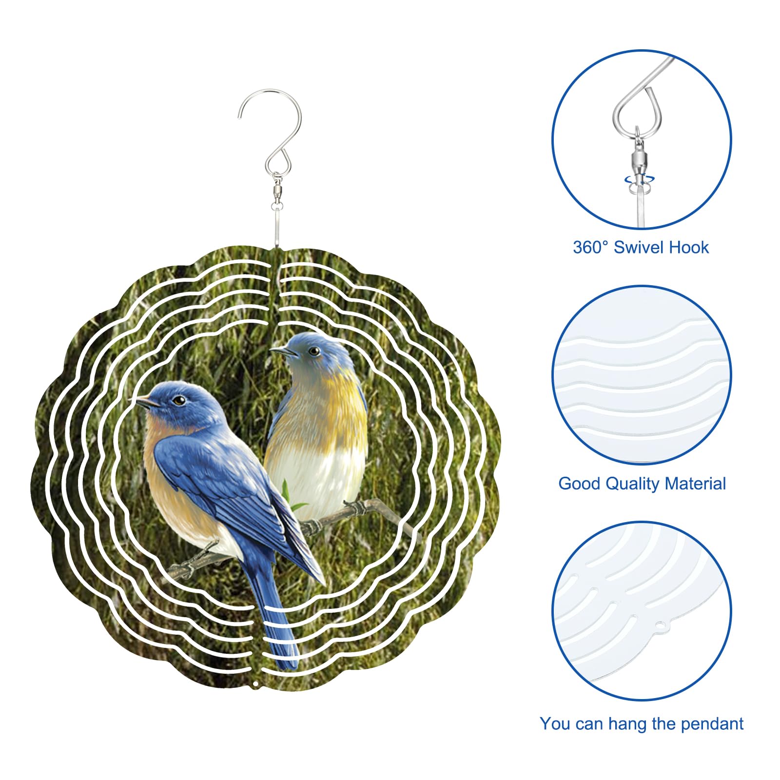 PATIKIL 8 Inch Sublimation Wind Spinners - Image 3